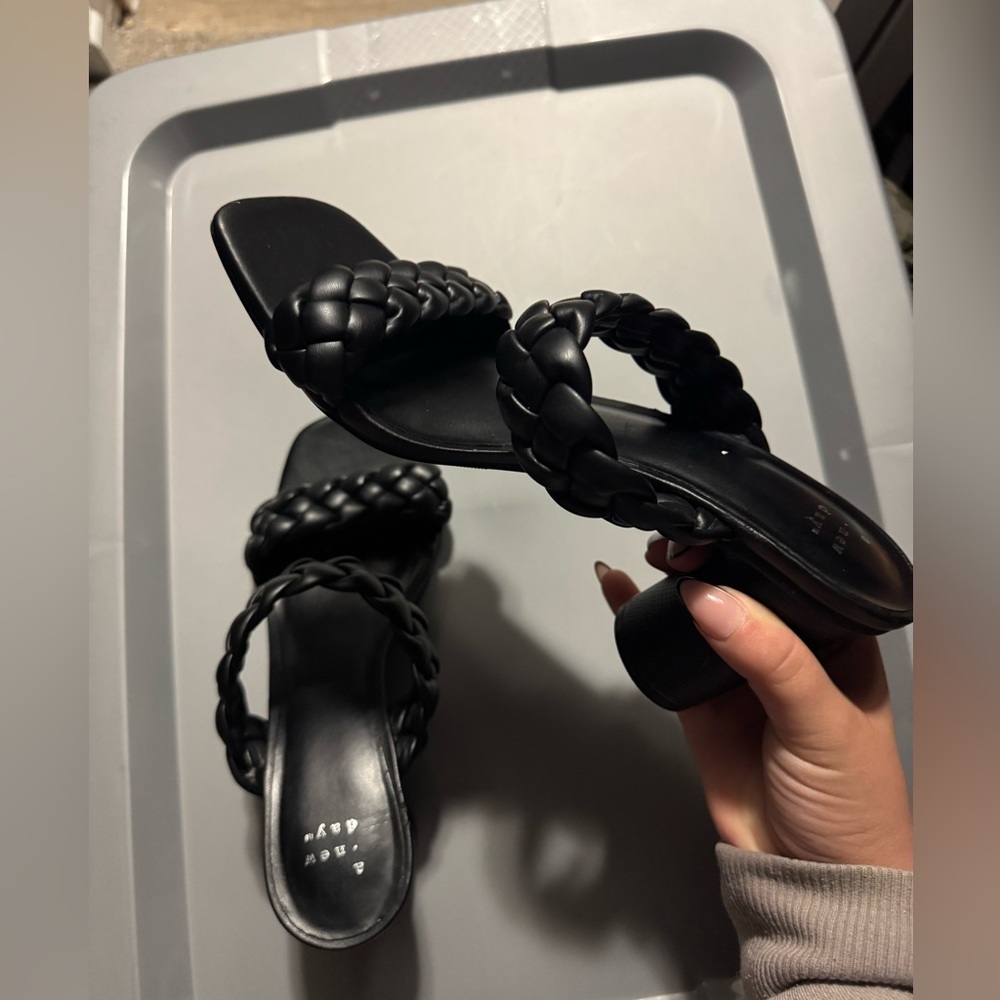 Black Braided Women's Sandals